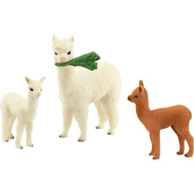 schleich WILD LIFE - Alpaca famillie - Speelfigurenset - Kinderspeelgoed voor Jongens en Meisjes - 3 tot 8 jaar - 42544