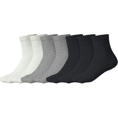 ESMARA KIDS 7 Paar kinder sokken (Wit/grijs/zwart, 31/34)