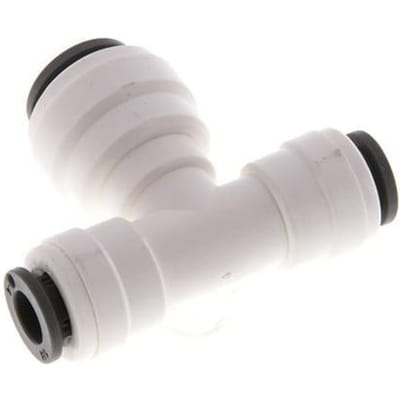 1/4'' x 3/8'' T-koppeling POM Insteekfitting FDA EPDM [2 Stuks]