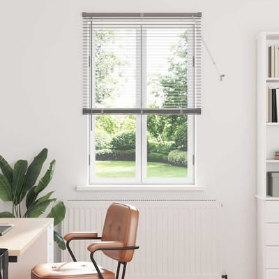 vidaXL - Venetiaanse - jaloezie - zilver - 175 - x - 85 - cm - 25 - mm - Aluminium