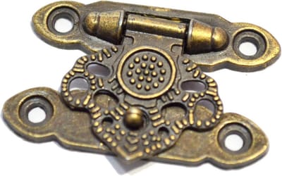 10x Decoratieve Mini Hasp Sluitingen Brons - Kleine Vintage Haaksloten voor Sieradendoos en Ambacht