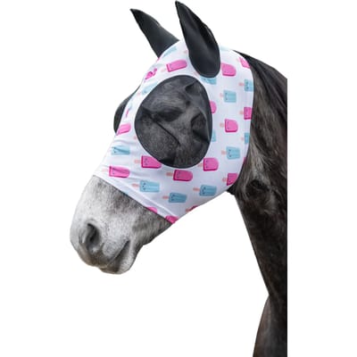 Anti-vliegenmasker voor paarden HKM Ice Cream