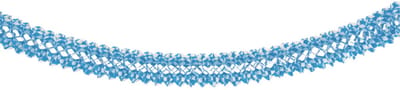 Feestslinger - wit/blauw - 4 m - papier - Oktoberfest - Beieren - versiering slinger - bierfeest thema