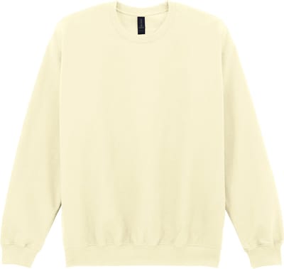 Gildan - Softstyle Midweight Fleece Crewneck Sweater - Off White maat S