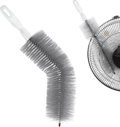 Ventilator Reiniger - Stofverwijderaar Buigzaam - Stof Weg Vegen - Dubbele Microvezel - 2 Stuks - Grijs