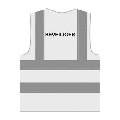 Beveiliger hesje RWS wit