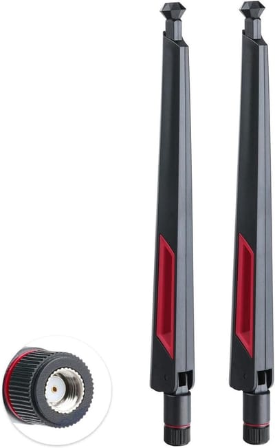 WLAN Antenne - Wifi Antenne - Signaal Verbeteren - Dual Band 2.4/5GHz - 8dBi - Rood