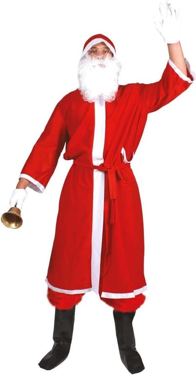 Kerstmannen jas met capuchon
