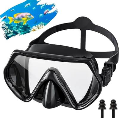 Volwassenen Snorkelset - Duikbril en Droge Snorkel - Gehard Glas - Anti-lek en Anti-condens - Geschikt voor Duiken Snorkelmasker