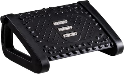 Voetsteun onder bureau - Beensteun kantoor - Comfortabel werken - 6 Hoogtes verstelbaar - 43 x 20 x 32 cm