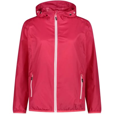 Cmp Regenjas Dames Vaste Capuchon Nylon Rood Maat 36