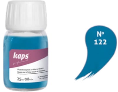 Kaps super color leer & kunstleer verf inc.cleaner - (122) Iris Blauw - 25ml
