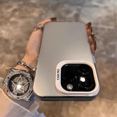 Luxe Mat Zilver Geëlektroplateerde Telefoonhoesje Voor iPhone 11 12 13 14 15 16 Pro Max Plus X Xs Max XR Schokbestendige Bumper Cases Cover For iPhone 16 Pro