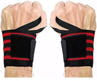 New Age Devi - Polsband Polsbrace - 2 Bars ZwartRood wordt Polsband Polsbrace - 2 Bars Zwart- Rood-