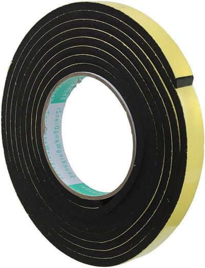 EVA Foam Tape voor Zelfklevende Isolatie van Deuren en Ramen - Waterdichte Hoge Dichtheid Schuimstrips 12mm x 3mm x 5m voor Effectieve Luchtdichting