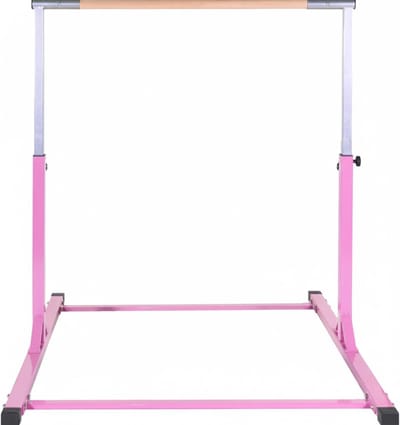 Turnrek met Handvaten - Rekstok - Duikelrek - Tuinrek - Roze en Grijs