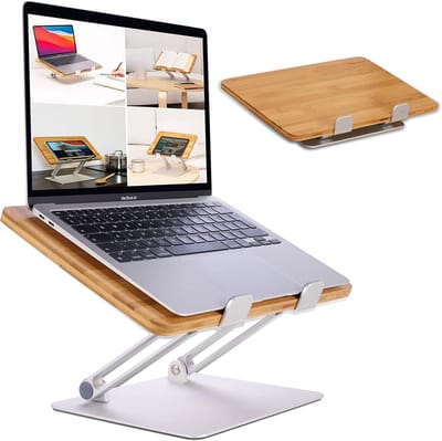 Famanu - Laptop Stand tot 17 inch Laptops - Laptop Stands MacBook Houder - Laptop Houder Bureau - Laptop Verhoging voor Bureau