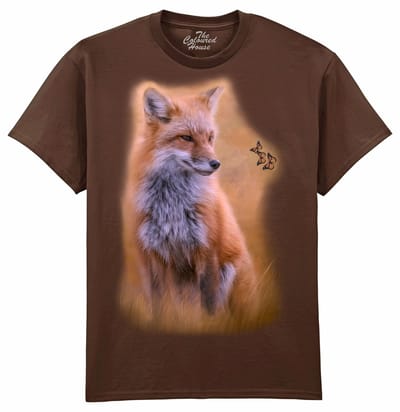 Vos Vlinder Watching Butterflies - Fox The Coloured House T-shirt XXL