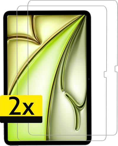 Screenprotector - Geschikt voor Apple iPad Air (2024/2025/2026) - 11 inch - 2 Stuks - Extra Sterk - Beschermglas - Gehard Glas - Tempered Glass - Screen Protector