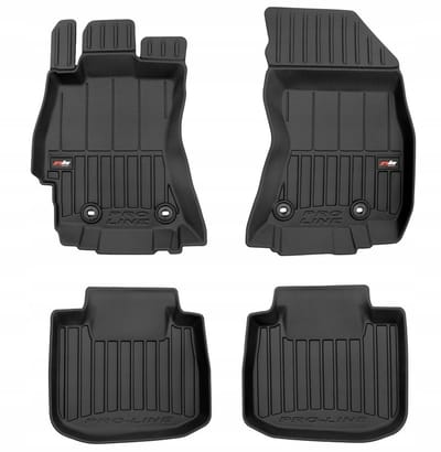 Frogum 3D Rubberen Vloermatten Set – Geschikt voor SUBARU Outback V 2014-2019 – 4-delig – TPE Premium Kwaliteit – Extra Hoge Rand 6 cm – Geurloos – Zwart