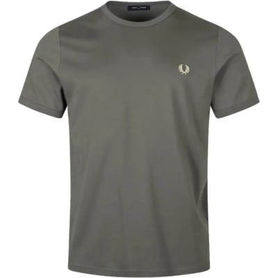 Fred Perry Ringer t-shirt - field green