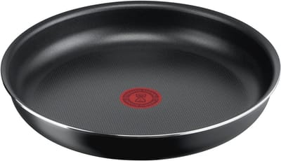Aluminium Antiaanbakpan 22 cm met Afneembare Handgreep en Thermosignaal