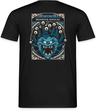 Dungeons And Dragons Monster Manual Met Beholder T-Shirt Heren