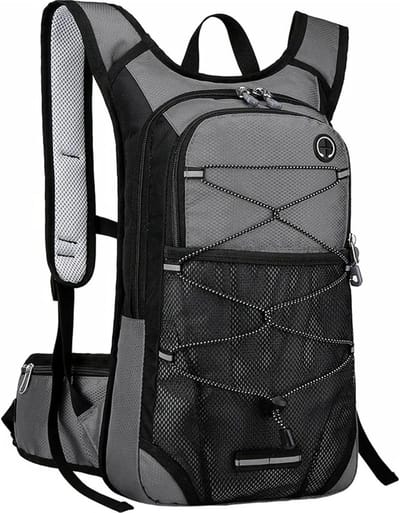 Fiets Rugzak - Sporttas Hydratatie - Outdoor Activiteiten - Waterdicht Nylon Materiaal - 15L Capaciteit - Zwart