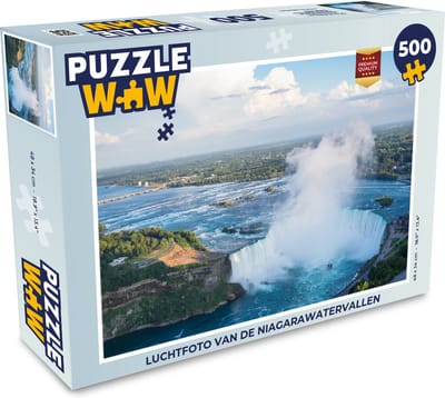 Puzzel Luchtfoto van de Niagarawatervallen - Legpuzzel - Puzzel 500 stukjes