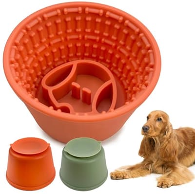 Langzame hondenlikkom en antislip silicone likbak voor honden - interactief speelgoed voor angstverlichting