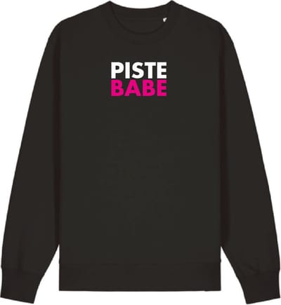Piste Babe wintersport sweater zwart S - soBAD. | Foute apres ski outfit | kleding | verkleedkleren | wintersporttruien | wintersport dames en heren