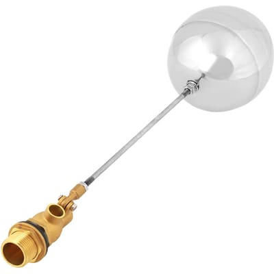 G3 4  DN20 Schroefdraad Man Water Sensor Vlotter Verstelbaar Roestvrij Staal Zwevende Bal white