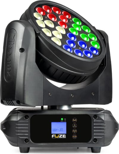 Moving head - BeamZ FUZE2812 - gemotoriseerde zoom - 28x 12W LED's - DMX