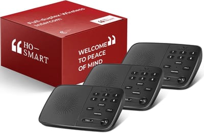 Draadloze Intercom - Communicatiesysteem - Ruimte naar Ruimte - Full Duplex Realtime - 400 Meter Bereik - 3 Verpakkingen