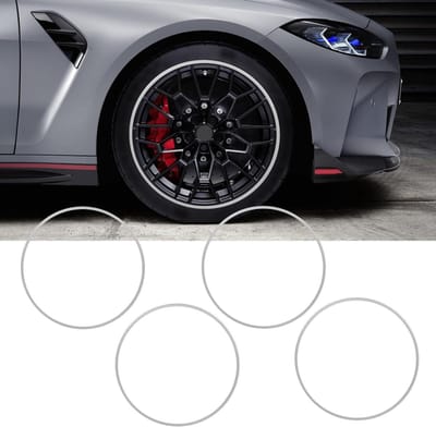 Velgbeschermers - Velgringen Sierringen - Velgen Beschermen - Krasbestendige Aluminiumlegering - Set van 4 - Zilver