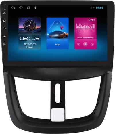 Autoradio met bluetooth - Carplay - Voor Peugeot 207 / 207CC (2006-2015) - Geschikt voor Apple en Android - Stereo - Navigatie - Navigatiesysteem auto - 1GB 16GB