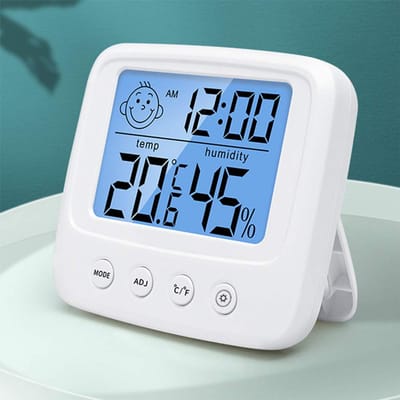 Digitale hygrometer en thermometer voor binnen met hoge nauwkeurigheid en achtergrondverlichting