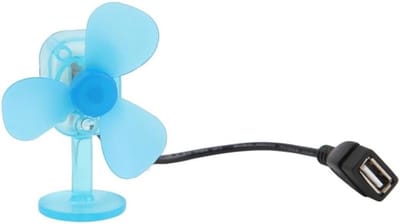 Draagbare windturbine - Mini generator - Outdoor stroomopwekking - Efficiënte energieconversie - 10 Watt - Blauw zwart