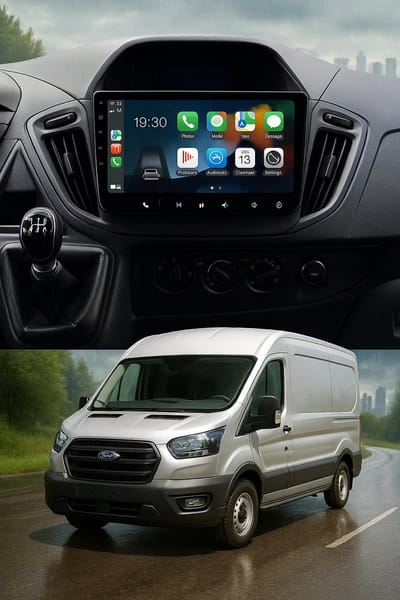 ADIVOX 9 inch T1 geschikt voor Ford Transit 2014-2016 Android 15 CarPlay/Auto/Wifi/RDS/DSP/NAV/DAB+