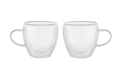 Almina Freya Doble - Luxe Glazen - Thee en Koffie - Set van 2 stuks - 250ml - Glas