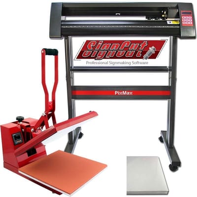 Vinylsnijder & hittepers set - zwart - 38cm - met signcut pro