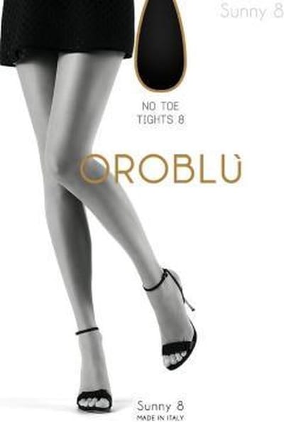 Panty Oroblu open teen sunny 8 den-Bruin-38/40