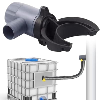 Regenwaterverzamelaar voor Regentonnen - Compatibel met Valbuizen 70-110 mm