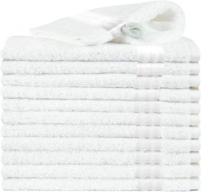 Homéé Hotel Washandje 3CAM 500g.m² 16x24cm 100% katoen badstof wit set van 12 stuks