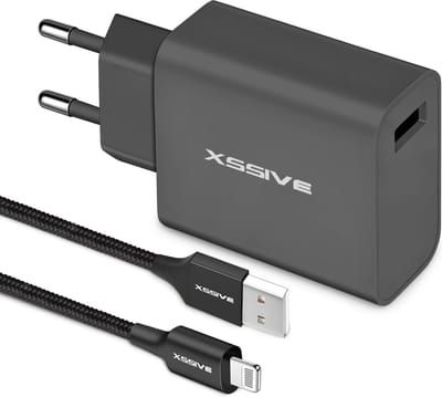 USB Adapter met Lightning Kabel 1 Meter - Geschikt voor Apple iPhone 14 en ouder, AirPods - Oplader met Kabel