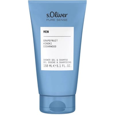S.OLIVER - Pure Sense Man Showergel - 150 ml - Heren douchegel