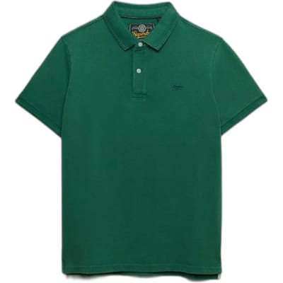 Superdry Classic Pique Korte Mouw Poloshirt Groen S Man