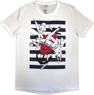 Tinker Bell - Anchor Heren T-shirt - S - Wit