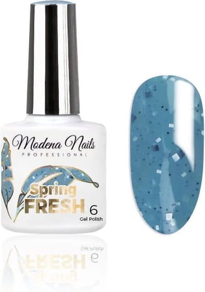 Modena Nails UV/LED Gellak – Spring Fresh #06 - Blauw - Glanzend - Gel nagellak - Gel nagellak