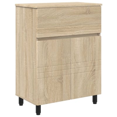 vidaXL - Badkamer - vaniteitsunit - Sonoma - Eiken - 60 - x - 35 - x - 80 - cm